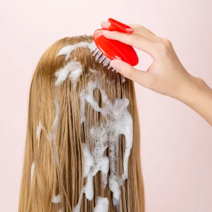 Soothing Head Growth Hair Care Tool: Scalp Massager for Bath and Shampoo