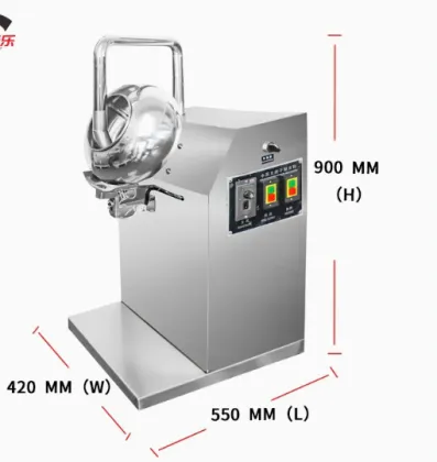 by-300b Peanut Snack Coating and Seasoning Pan Machine