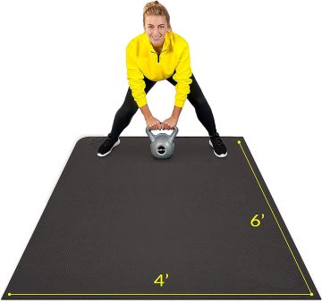 6'x8' 7mm Thick Exercise Mat - Multipurpose Workout Mats