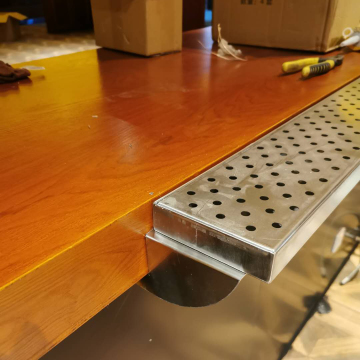 Piattaforma di gocciolamento del vassoio per cocktail bar in acciaio inossidabile personalizzato