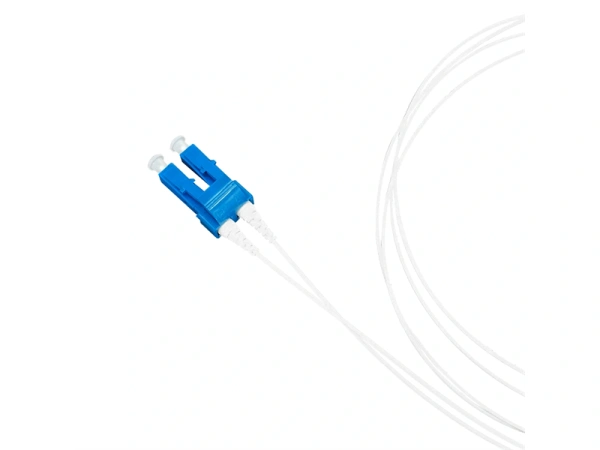 Technical diagram showing LC pigtail single mode connector types and specifications