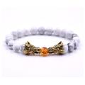 Natural Dragons in pursuit of pearls Gemstone Bracelet