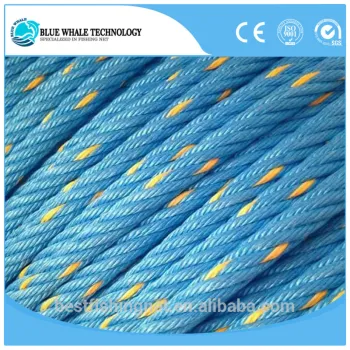 6 Strands Polypropylene PP steel Combination Rope For Marine Fishing