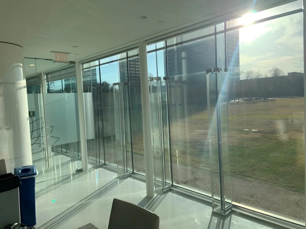 Bullet resistant curtain wall glass