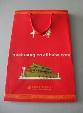 Red handle paper bag