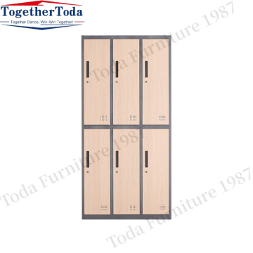 Six-door lockers Gym school Office filing cabinets