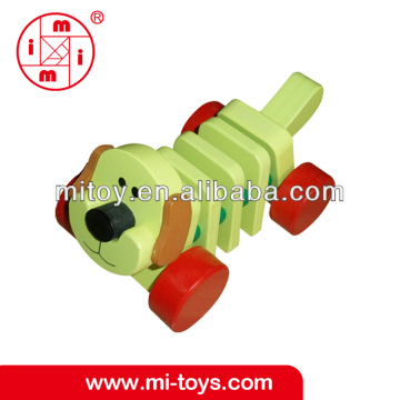 wooden dog animal toy for children from ICTI manufacturer