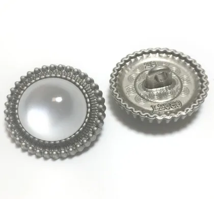 Wholesale metal buttons pearl round decorative buttons