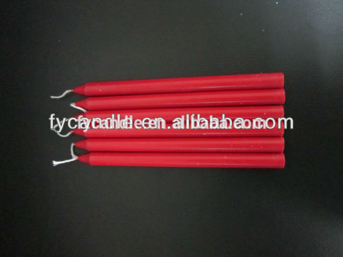 paraffin wax red candle