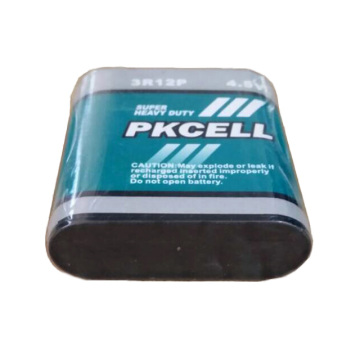 Eco-friendly 0% Hg 3R12 4,5 V Batterie in carbonio a zinco