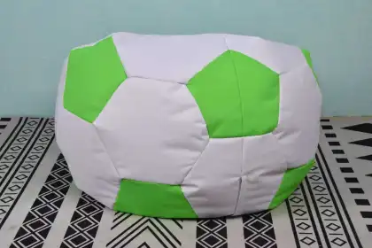 Sillón puff de tela