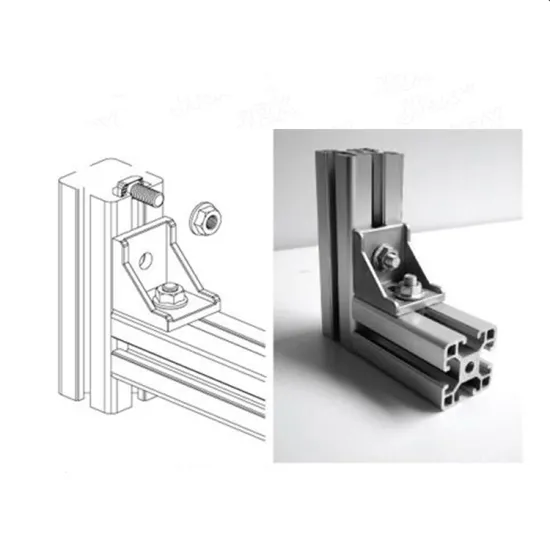 T slotted modular aluminium frame system profile