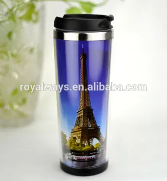 16OZ double wall stainless steel travel mug