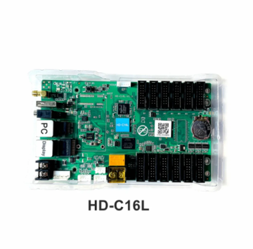 شاشة LED كاملة الألوان Huidu HD-C16L مع بطاقة تحكم غير متزامنة LAN+USB