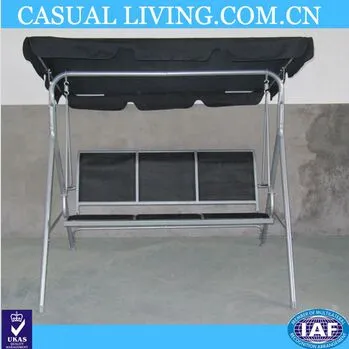 Patio Black Garden Swing Seats Swing Frame