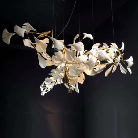 Modern Ceramic Chandeliers and Luxury Flower Pendant Lamps for Hotel Lobby Décor