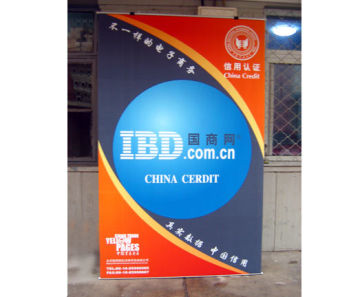 Aluminium Alloy Retractable Cannon Ipf 9000 Indoor L -banner Display Stand For Advertising