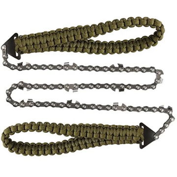 Compact 36-inch Portable Hand Rope Mini Chainsaw with Paracord Handle