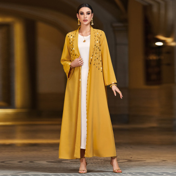Midabka Adag ee Raaxada ee Quruxda leh ee Furan Kimono Abaya