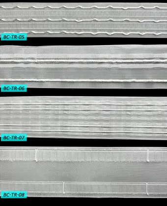 White Ripple S Fold Curtain Tape with Rings