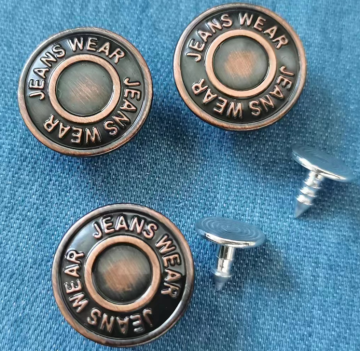 Customized Metal Denim Jean Buttons