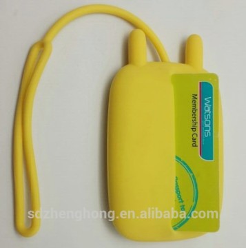 Fashion silicone card bag and key bag dual-use