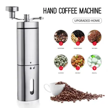 2Types Manual Ceramic Coffee Grinder Stainless Steel Adjustable Coffee Bean Mill Easy Clean Kitchen Tools Cocina Molinillo Cafe