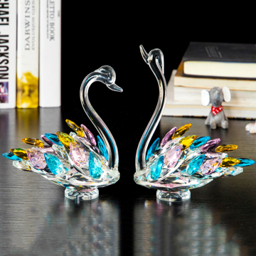 Luxury Crystal Swan Couple Centerpieces for Wedding Tables - Wholesale