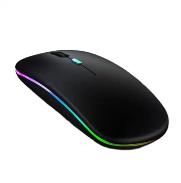 عالي الجودة USB LED وضع مزدوج القابل لإعادة الشحن 2.4 جيجا هرتز BT الماوس اللاسلكي