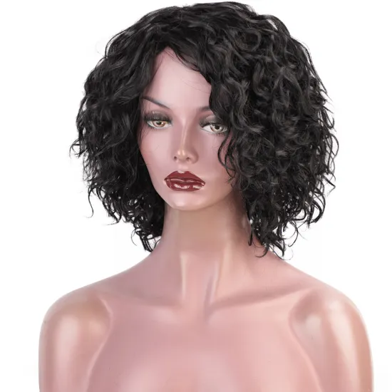Aisi Hair Machine Made Brazilian Human Hair Afro Curly Short Bob Wigs Natural Black Kinky Curly Human Hair Wigs For Black Women