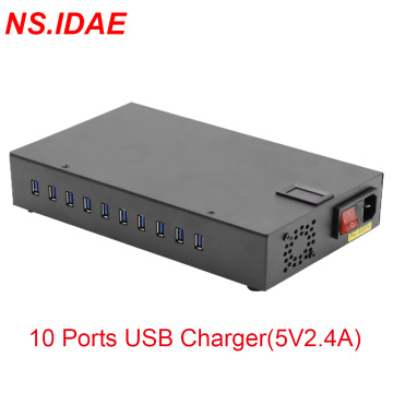 10 Port Port USB desktop charger