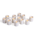 Velas de tealight lideradas brancas quentes em forma de onda