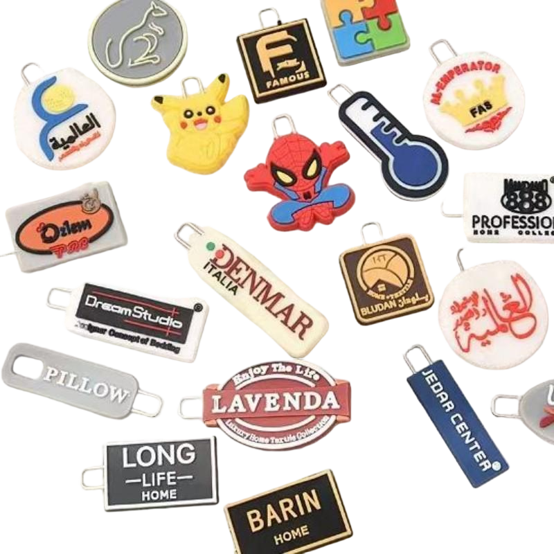 soft pvc zipper puller