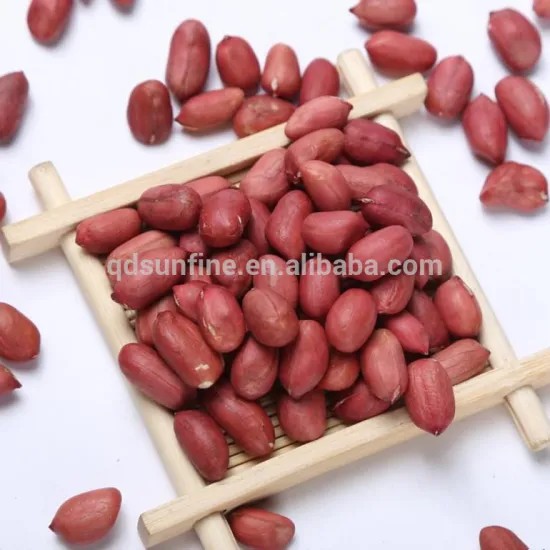 Red skin peanut kernels without shell
