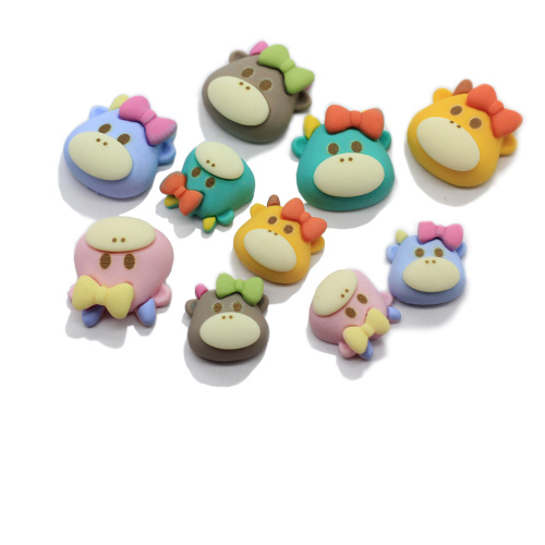 Kawaii Artificial Cow Craft Resin Animal Cabochon Beads for Kids Hair Clip Ornament Scrapbook Making Jewelry Accessories