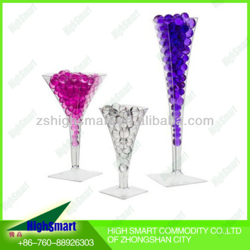 Multicolor Wedding Decoration Shining Round Shape Crystal Soil