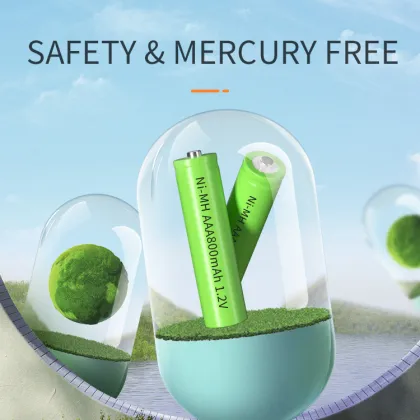 800mAh AAA 1.2V Nickel Metal Hydride (Ni-MH) Rechargeable Batteries for Toys