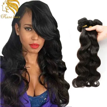 Cheap Price Body Wave Virgin Peruvian Human Hair 3 Bundles Weave With Closure Grey Color