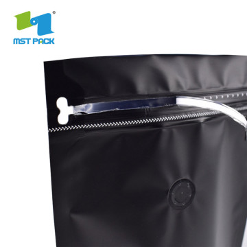 Custom Printed Ground Coffee Packing Pouch with valve