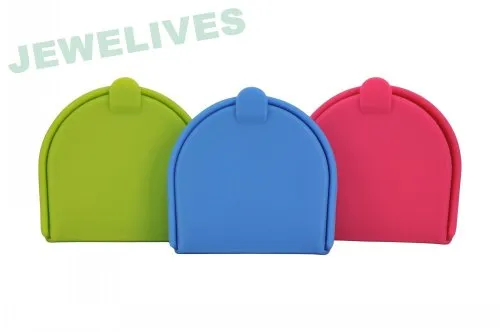 Silicone Cosmetic Pouch In Folding Style 