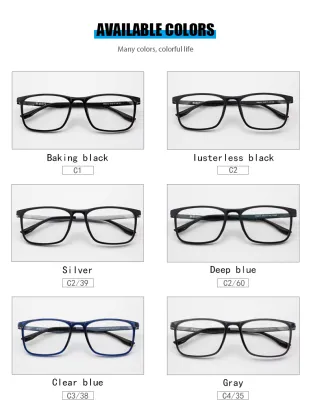 Wholesale Classic Black Rectangle Frame Unisex Optical Reading Glasses