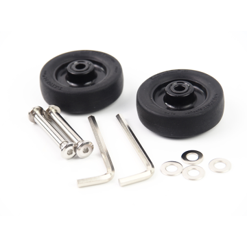 Kit ruota di riparazione del bagaglio da 50 mm ruota rullo per valigie con rivetti e cuscinetto a sfera