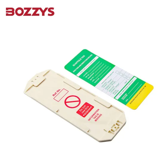 OEM Manufacturer: Reusable Multifunction Scaffolding Tags Holder with PVC Insert Safety Signs