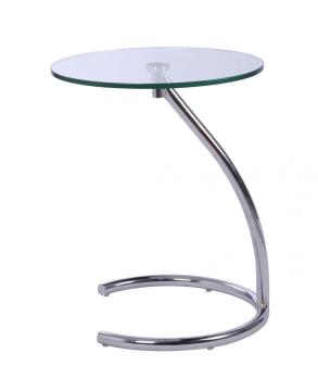 Living room round glass side coffee table