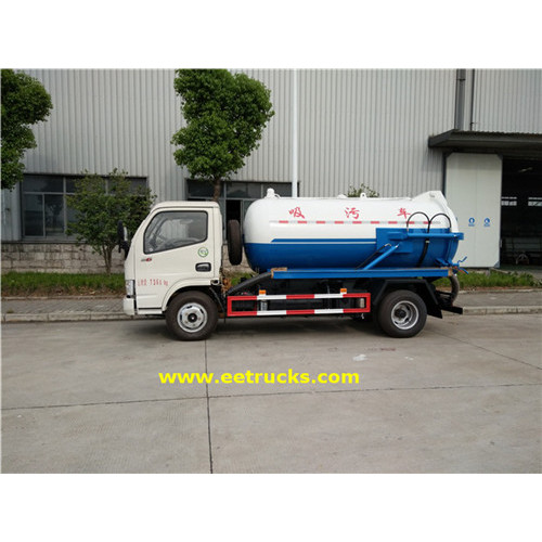 700 galones 130HP Vacío camiones de succión de aguas residuales