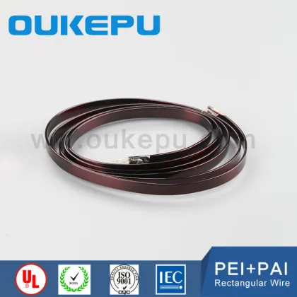 China gold supplier OUKEPU GROUP flat enamelled copper wire