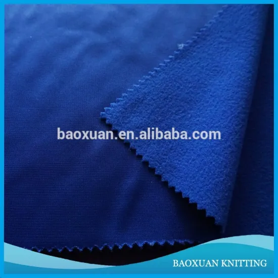 100%poliester tricot fleece sports wear fabric