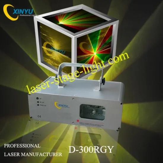 D-300rgy Single Head Rgy Effect Green,red,yellow Laser Beam Lights For Parties