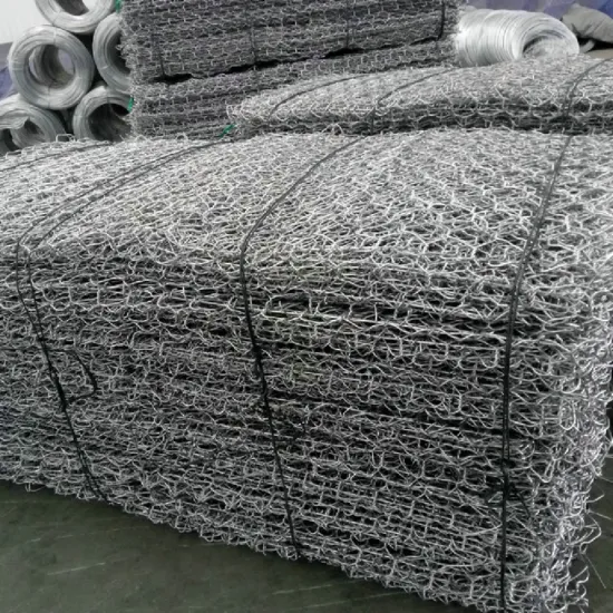 80*100mm Galvanized Gabion Box Wall