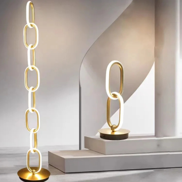 Nordic Creative Designer Bedroom Living Room Gold Plated LED Lighting Floor Lamp